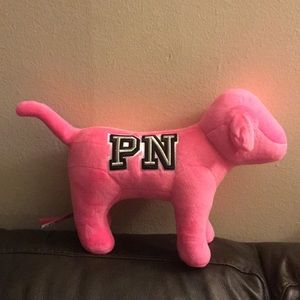 PINK VS STUFFED PINK DOGGIE, NWT